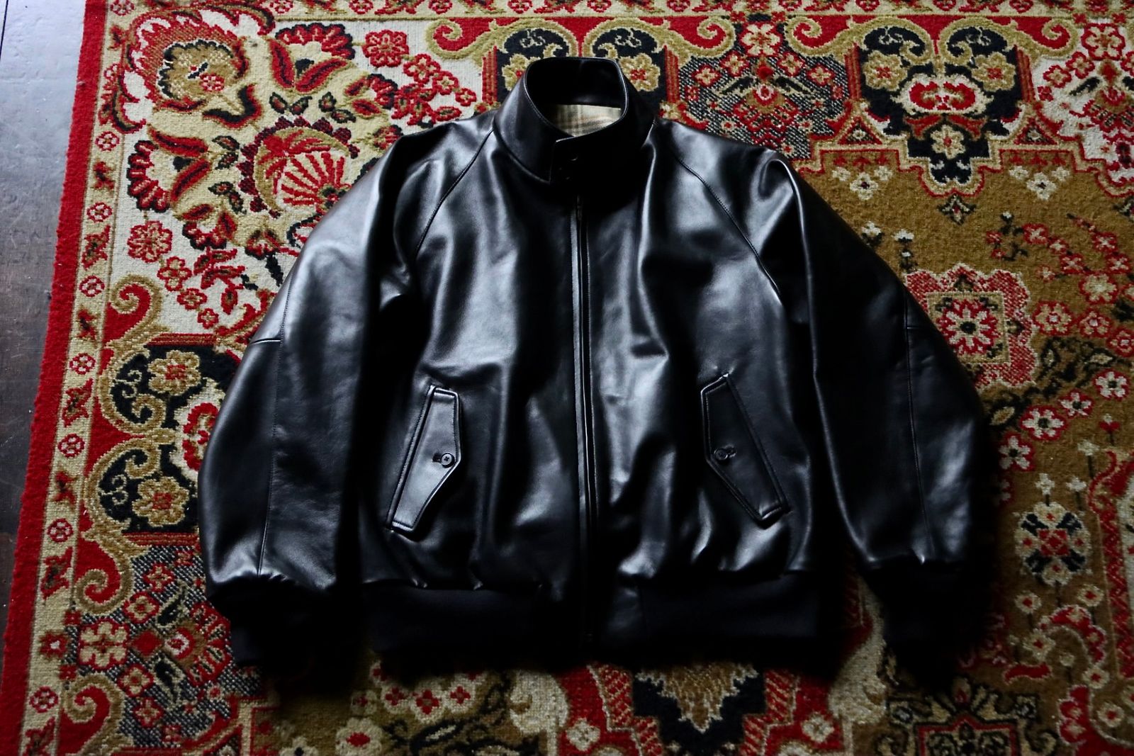 A.PRESSE - アプレッセ23AW Leather Harrington Jacket(23AAP-01-03H 