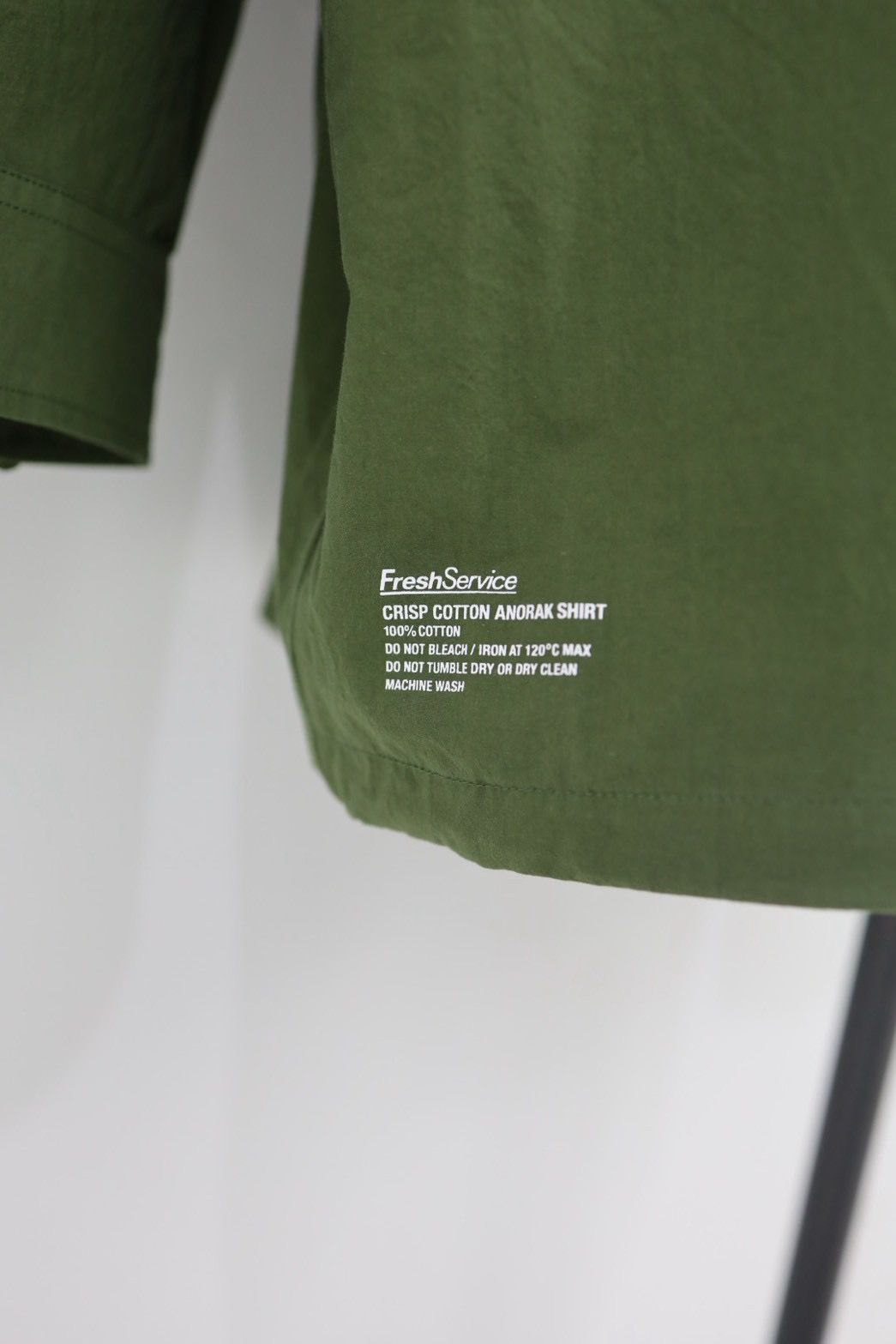 フレッシュサービス CRISP COTTON ANORAK L/S SHIRT(FSC261-50247)KHAKI☆3月14日(土)発売！