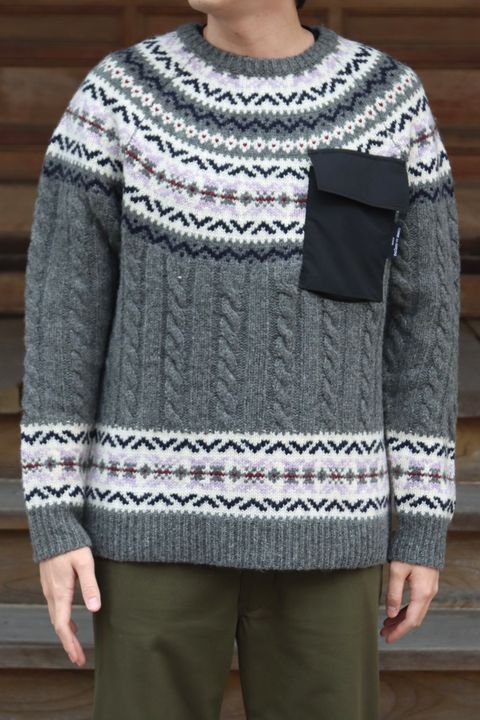 COMME des GARCONS HOMME ノルディック柄ニット(HH-N002) style.2021.11.6