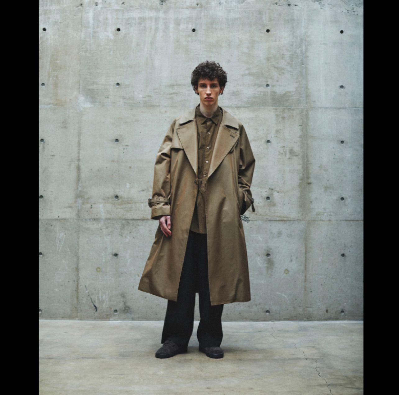 Blurhmsブラームス ショールカラーコートサイズ2 blurhms ブラームス 23FW Wool Cashmere Pea Coatスタイル