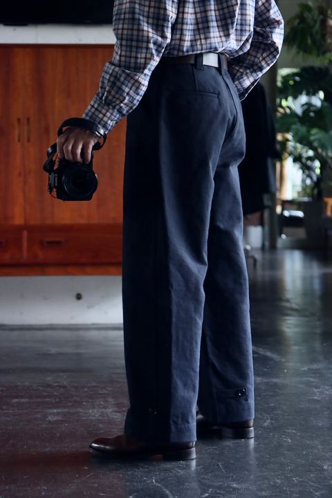 アプレッセ22FW Motorcycle Trousers"NAVY"スタイル