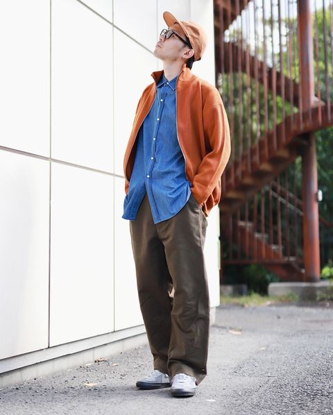 Graphpaper High Density Drivers Knit"UMBER"スタイル