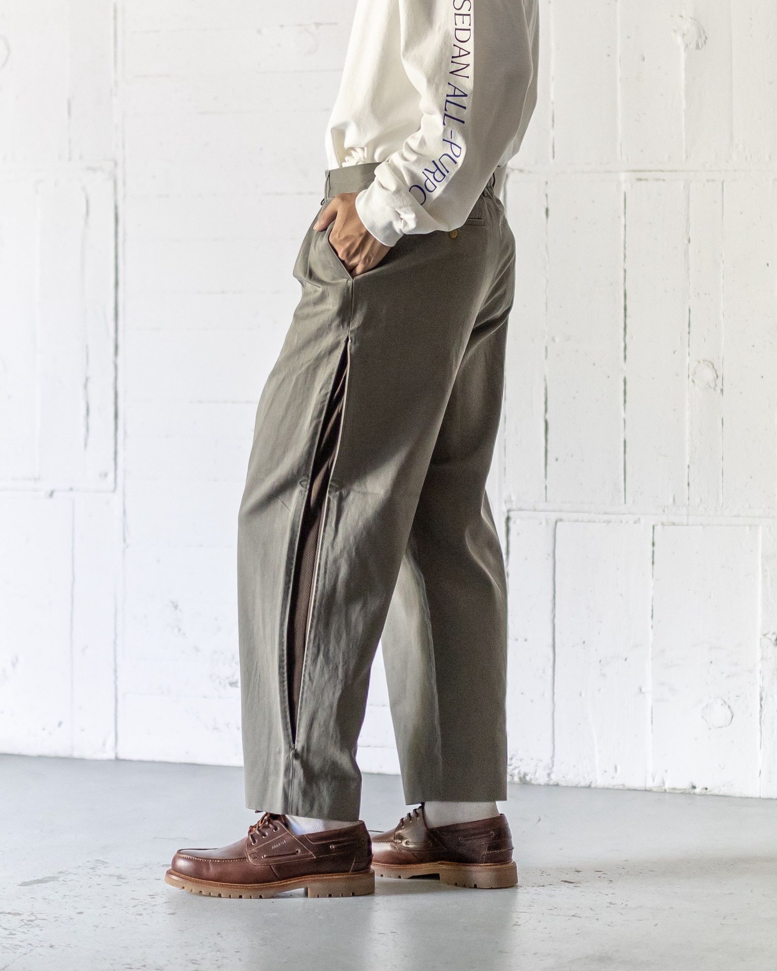 セダンオールパーパス FW25 Ventilation Chino Slacks(SD25F-PT04) Olive Grey