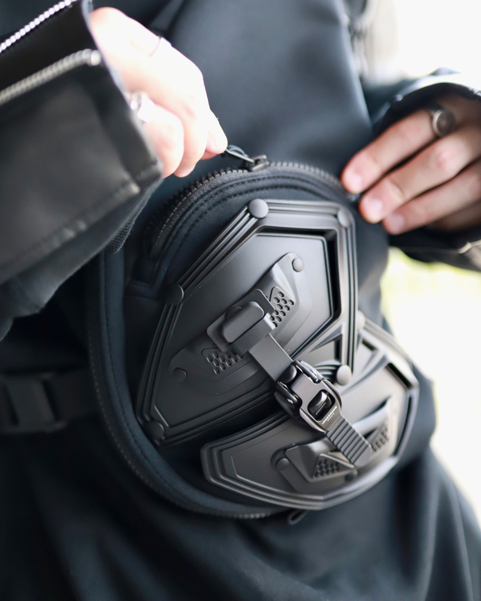 Junya Watanabe MAN: INNERRAUM Crossbody Bag (Black) | DSMNY