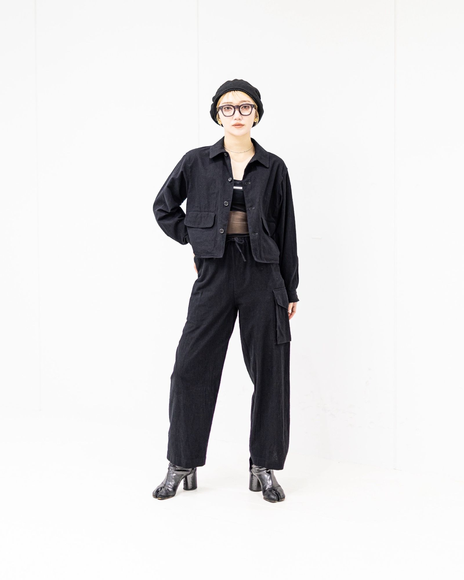 blurhms Silk/Cotton Nep Short Jacket STYLE 2026.02.26