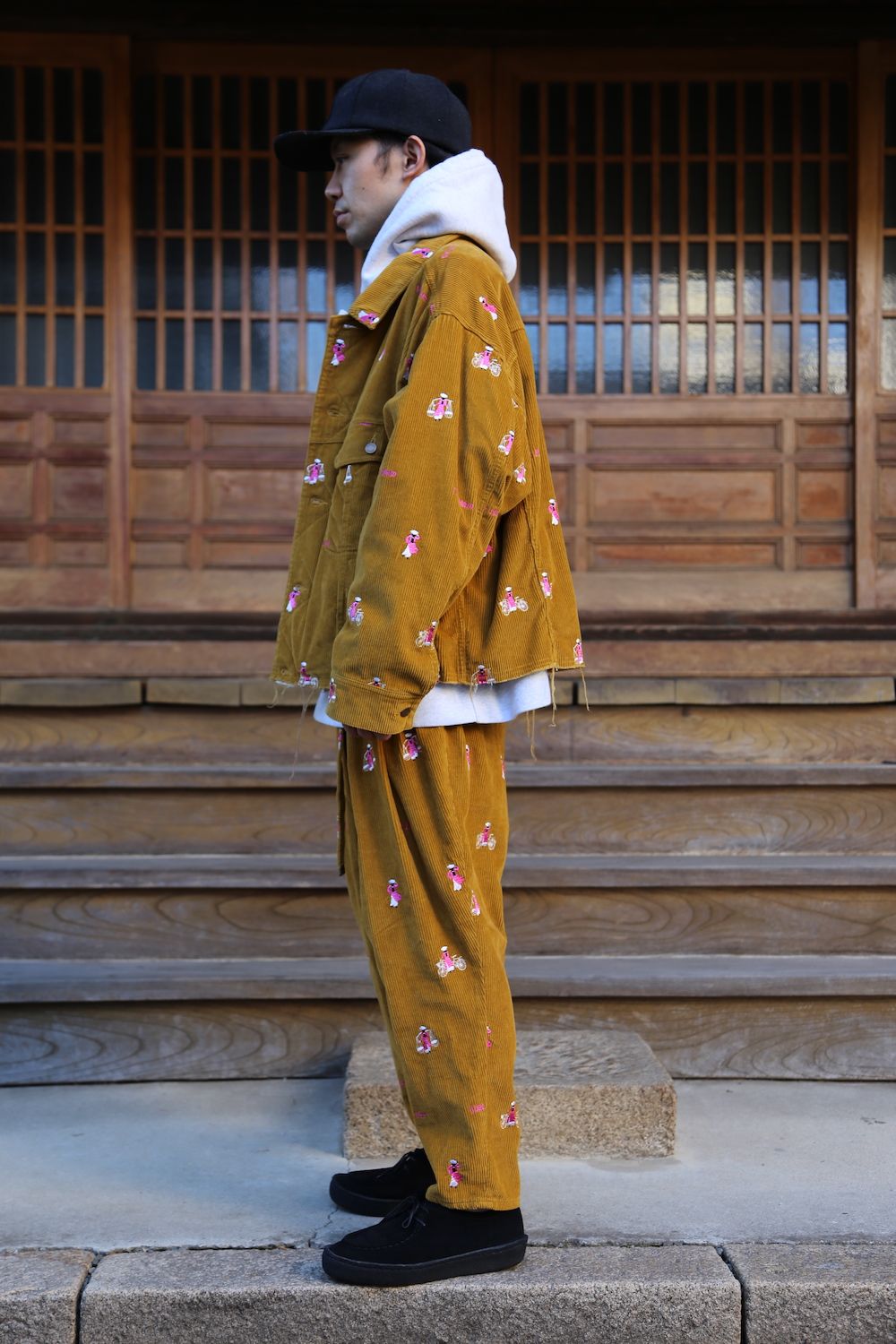 doublet VETNAM EMBROIDERY COURDUROY SET UP"YELLOW"Style.2020.12.28.
