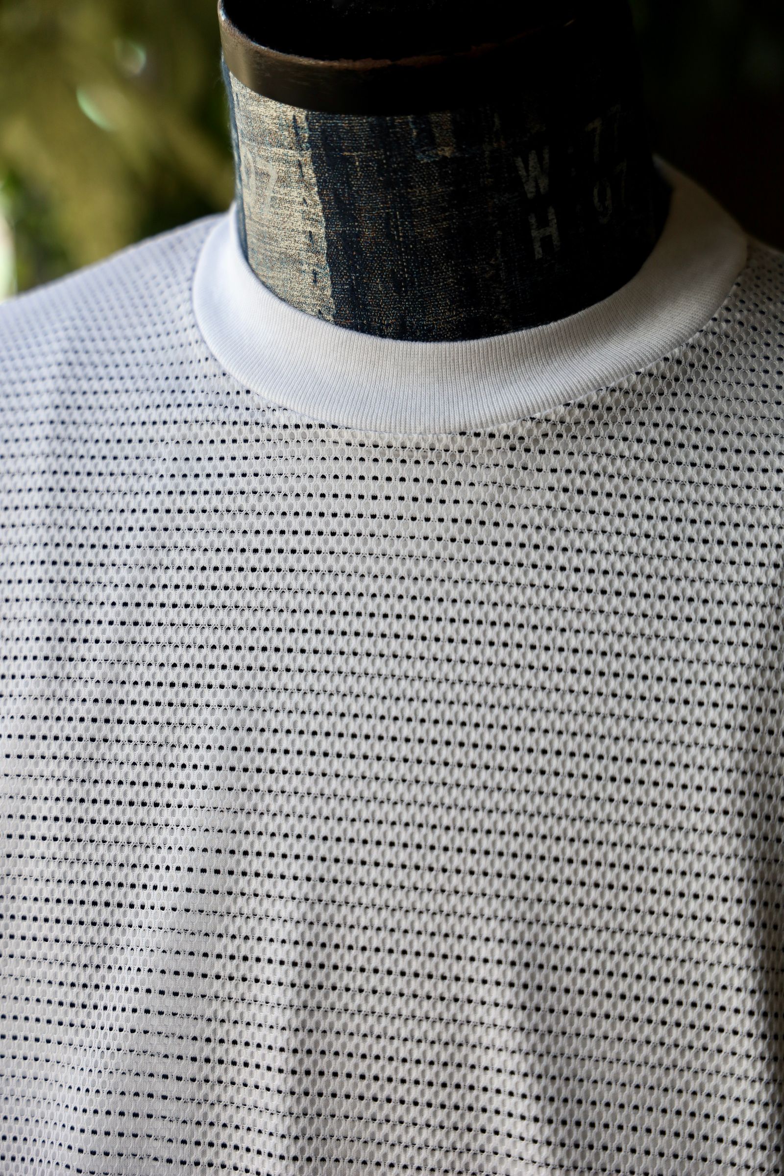 イズネス25SS BALLOON BORDER LAYERED MESH T-SHIRT(25SS_07_1006SSCS08-2)WHITE×NAVY border