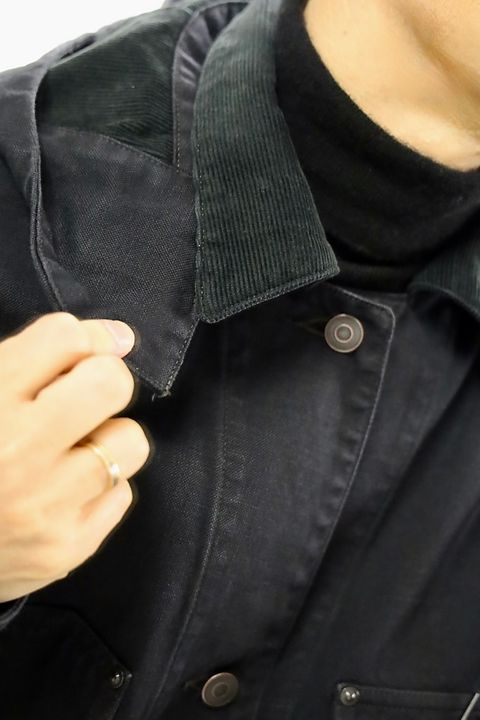 A.PRESSE 2026 STYLE1 Vintage Silk Hemp Coverall Jacketスタイル