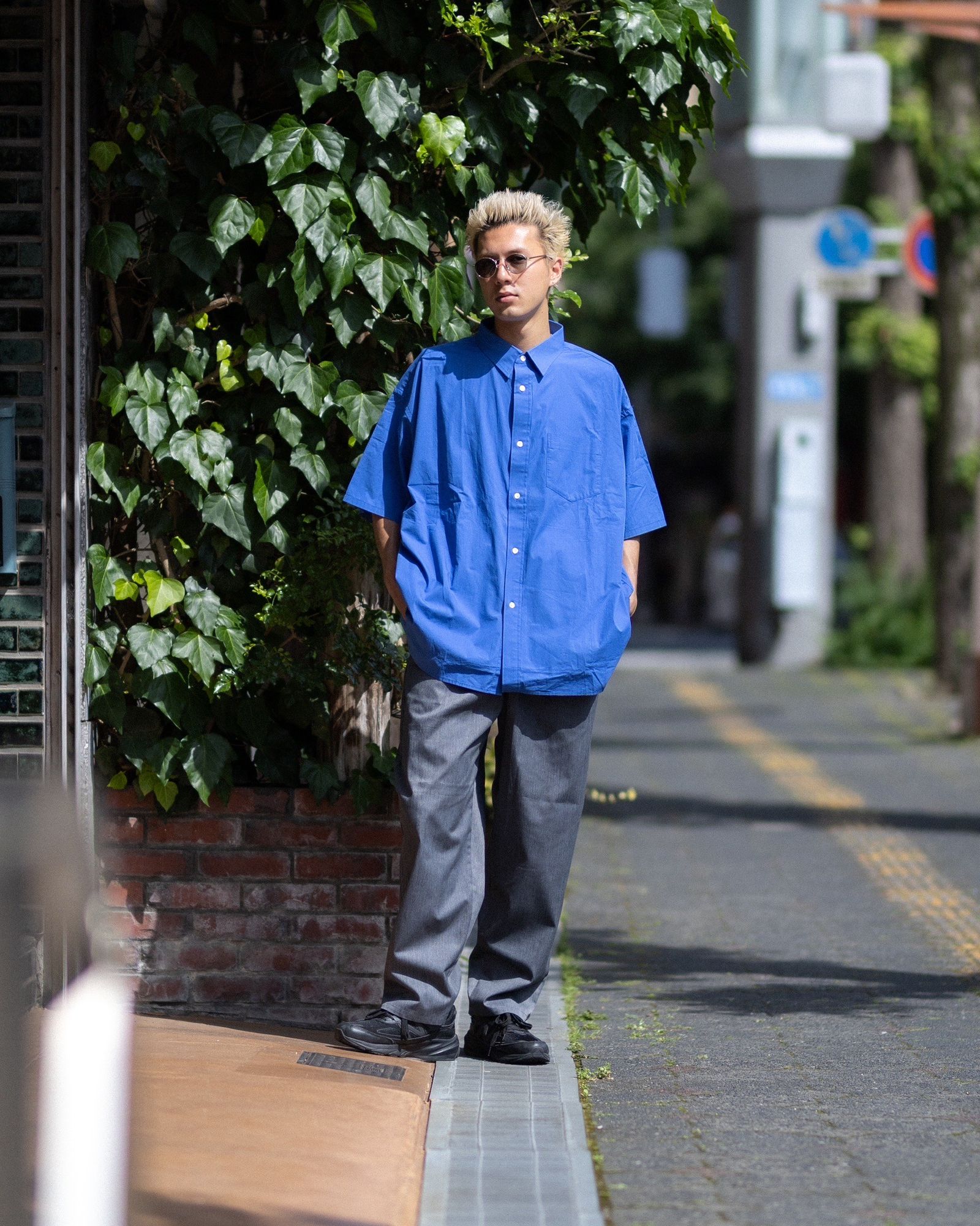 フレッシュサービス CORPORATE UNIFORM S/S SHIRT(BLUE)