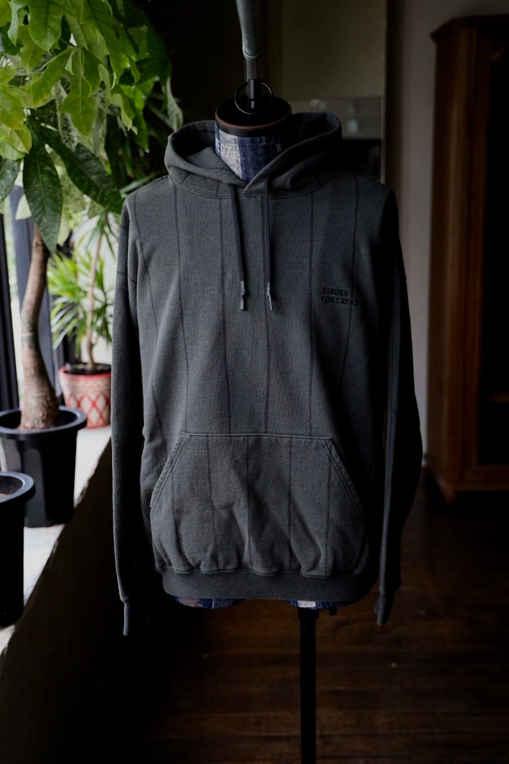 S.F.C 25FW エスエフシー STRIPE HOODY(DISCHARGED)(SFCFW25CS04)Black☆9月20日(土)発売！