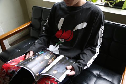 KIDILL×SKOLOCT L/S T-SHIRTS (KLSKT03)"BLACK" style.2021.1.23.