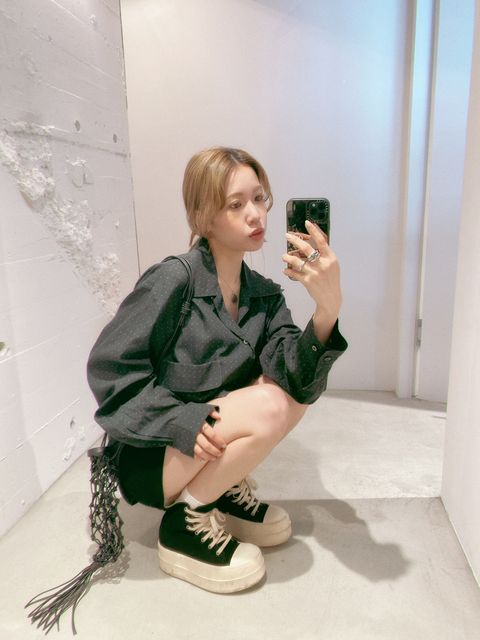 YOKE 24SS PIXEL LOW PLAID OPEN COLLAR SHIRT style.2024.5.9