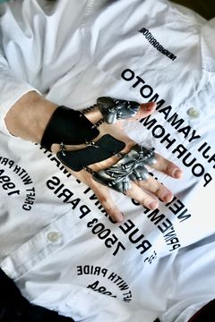 ヨウジヤマモト25SS LEATHER  SHADOW RING(HP-A74-869)