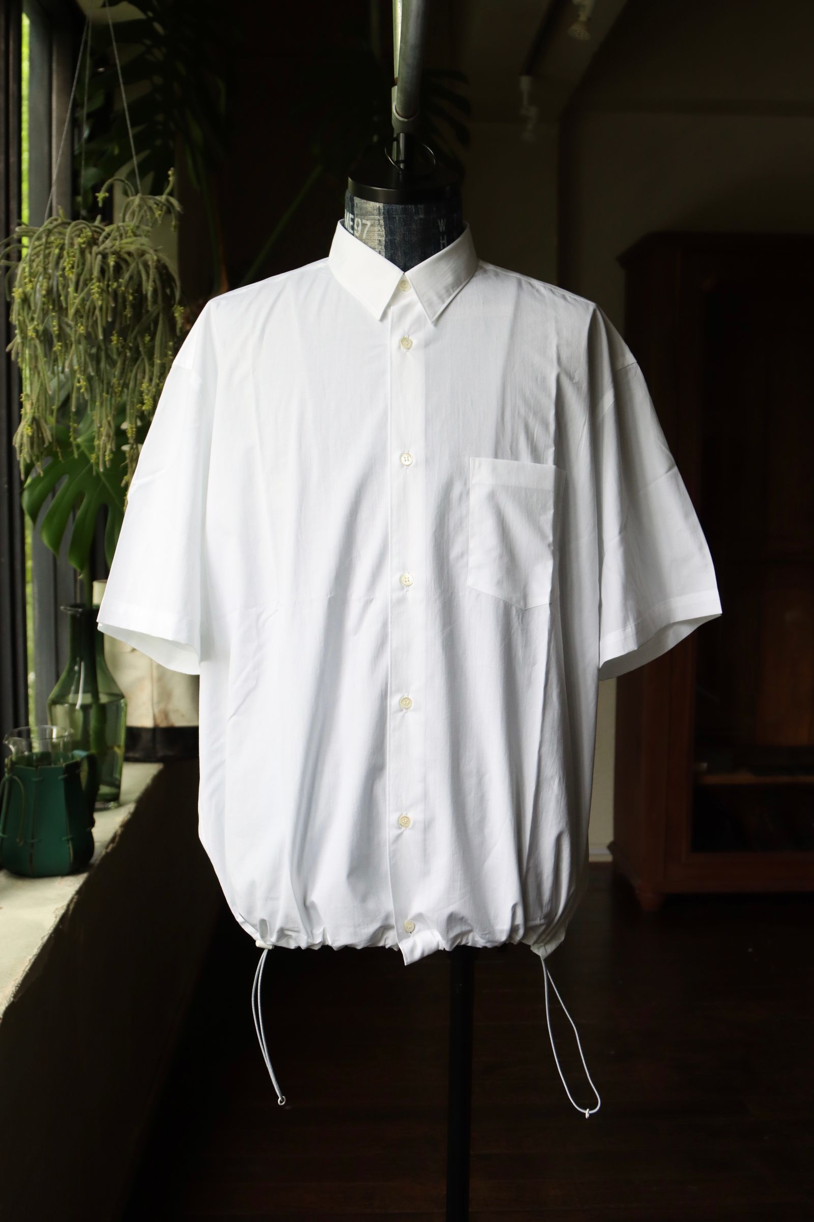 コムデギャルソンオム24SS 綿ブロードシャツ(HM-B023-051)WHITE☆5月1日(水)発売！ - S