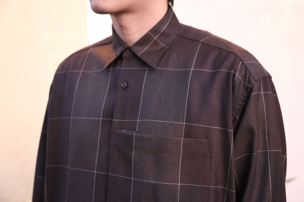 YOKE 新作OVERSIZED BIG POCKET SHIRTS"BRIWN" style.2020.928.