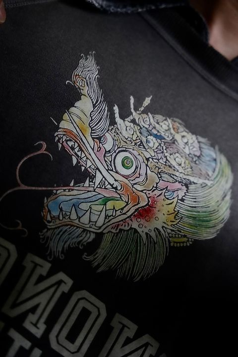 mononoke・made モノノケ・メイド CREW NECK SWEAT_龍スタイル