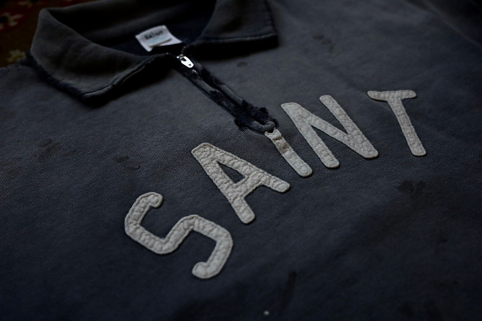 セントマイケル 26SS SAINT HALF ZIP SWEAT(SM-MK8-0000-052)CHARCOAL☆4月11日(土)発売！