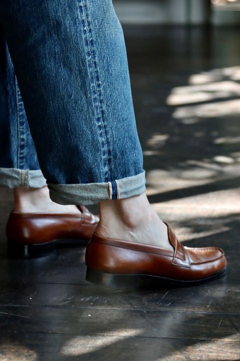 A.PRESSEデニム Washed Denim Wide Pantsスタイル