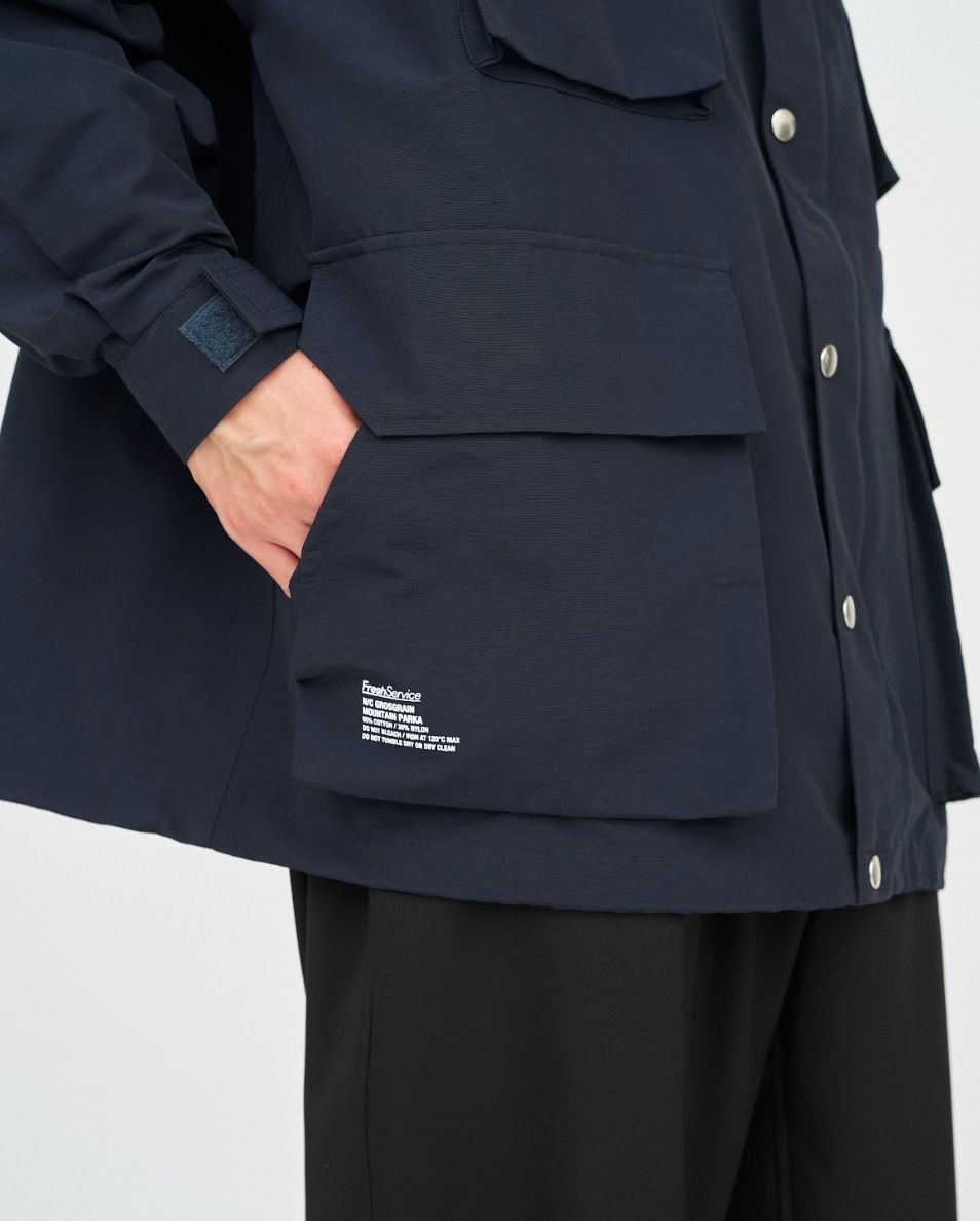 フレッシュサービス N/C GROSGRAIN MOUNTAIN PARKA (FSC253-20171)NAVY☆9月13日(土)発売！