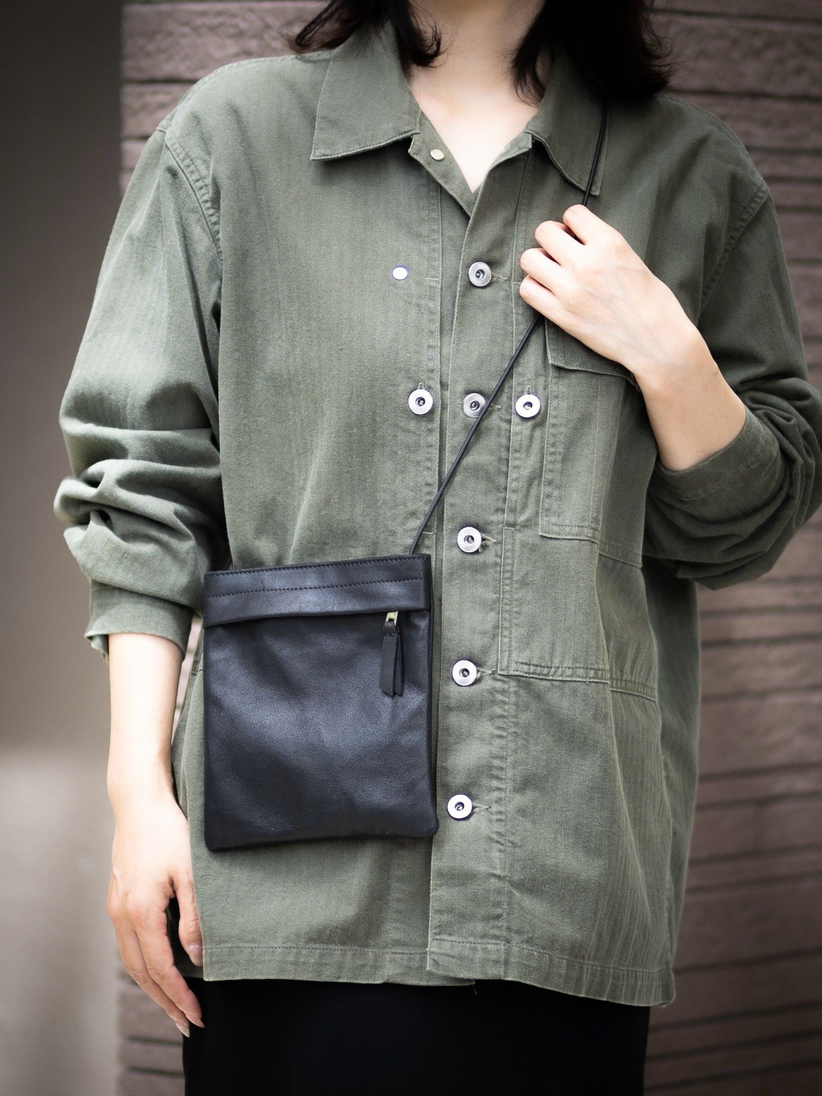 Morphee / モルフェ ミニショルダーポーチ MINI SHOULDER POUCH(MSP) BLACK☆8月27日(木)再入荷しました！