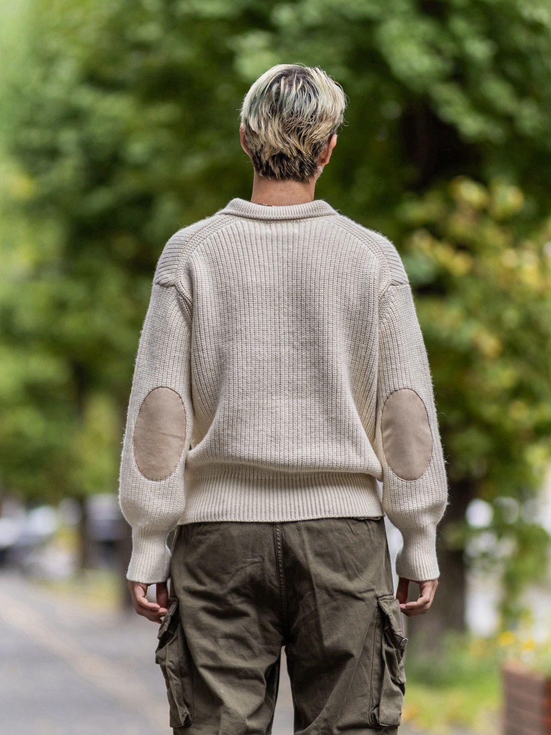 MARKAWARE RIBBED POLO COLLAR JUMPER MARKスタイル