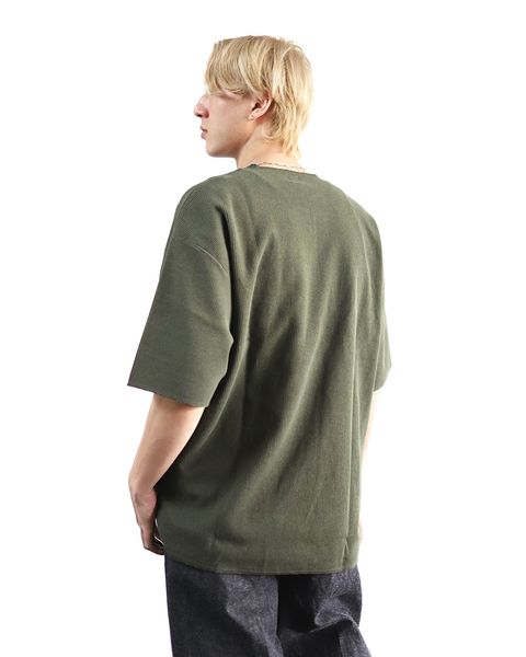 ブラームスルーツストック24SS Rough&Smooth Thermal Over-neck(Olive) style 2024.3.21