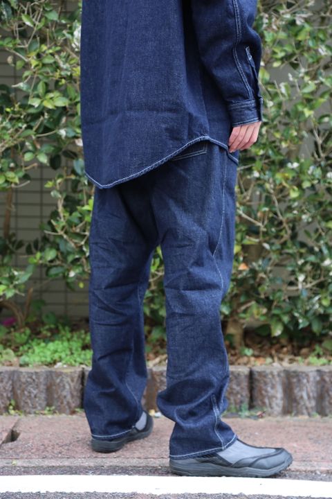 Graphpaper Denime Five Pocket Pants & Denime Regular Collar Shirt style 2020.12.14