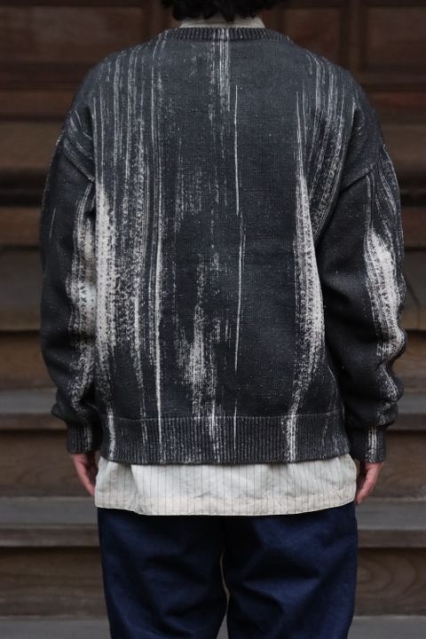 YOKE PRINTED COTTON CREWNECK SWEATER(YK22SS0347S) style.2022.02.27.
