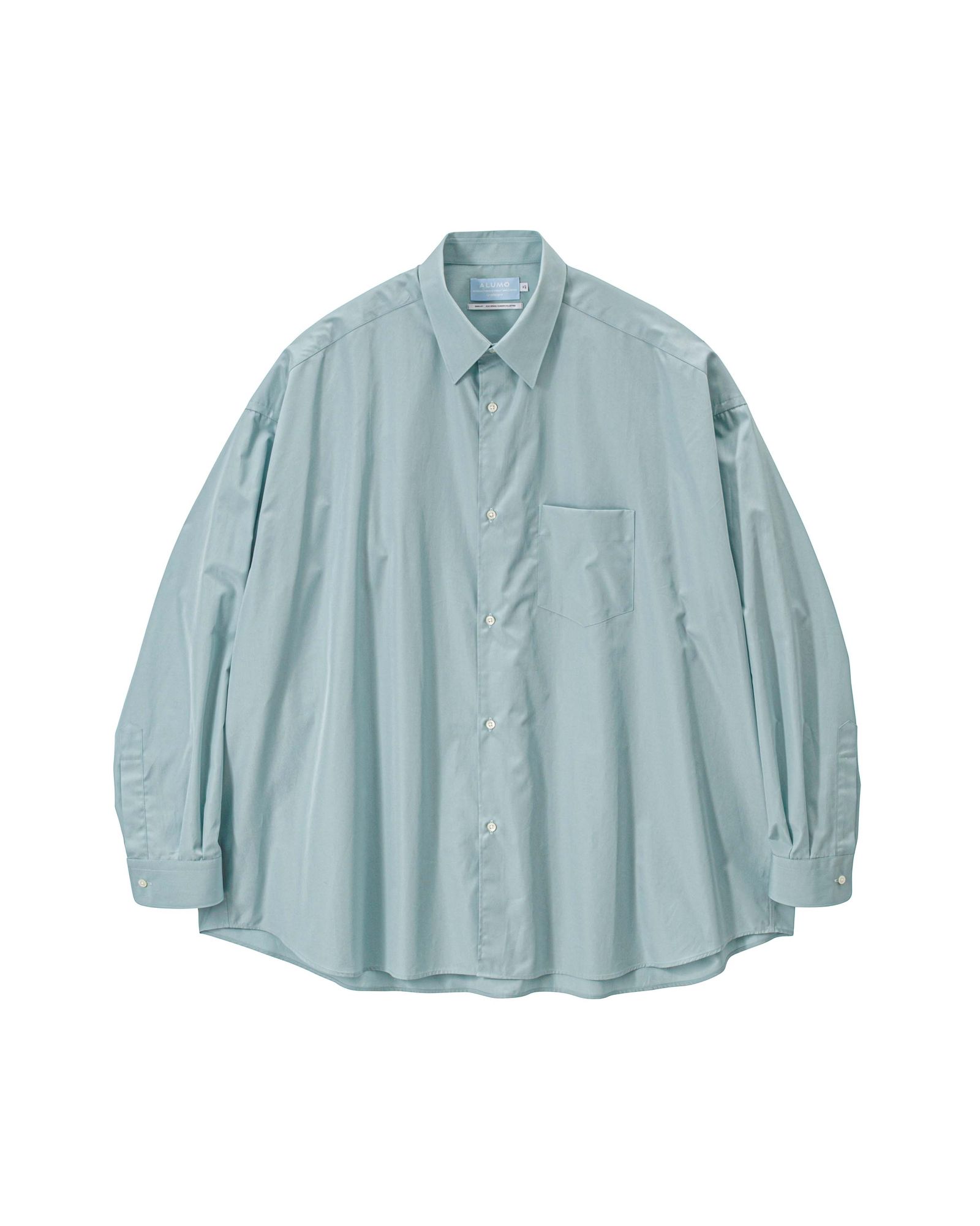 グラフペーパー 26SS ALUMO for GP L/S Oversized Regular Collar Shirt(GM261-50222) SMOKE BLUE☆1月31日(土)発売！