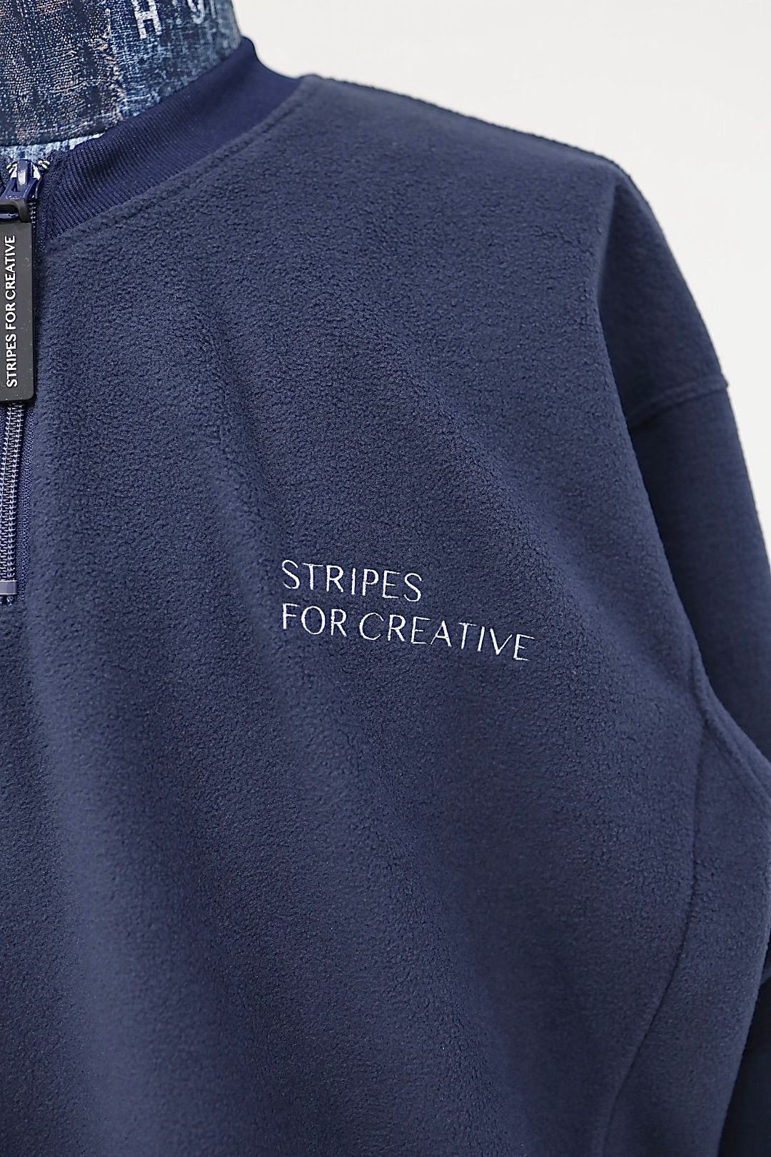 S.F.C 25FW SPOT エスエフシー FLEECE BASEBALL HALF ZIP JACKET(SFCFW25J01SP)Navy☆12月20日(土)発売！