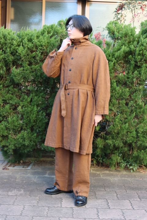Ets.MATERIAUX M38 Motor cycle coat"BROWN"style.
