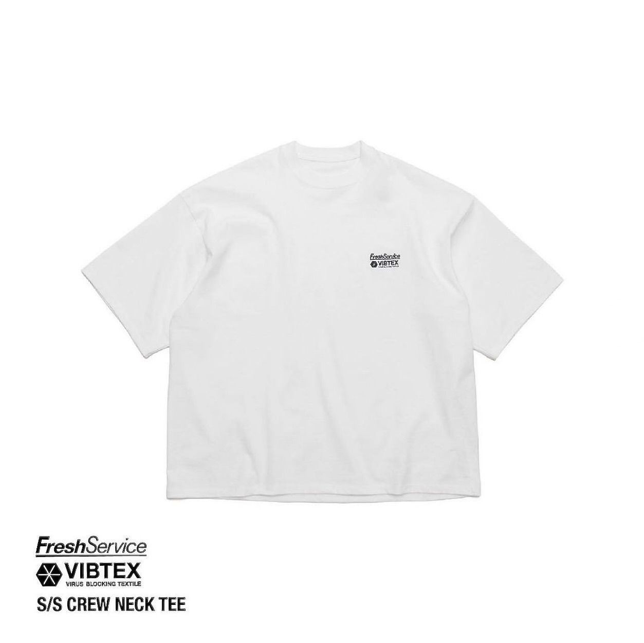 VIBTEX for FreshService S/S CREW NECK TEE(FSC252-70003)WHITE