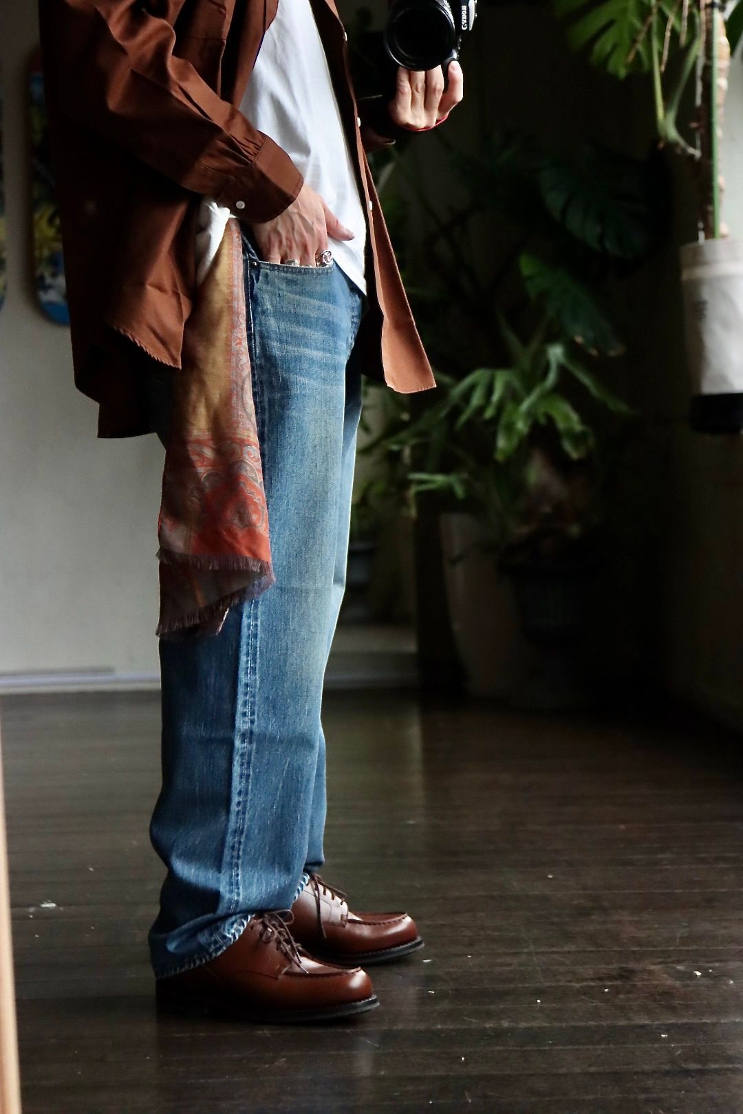 A.PRESSE 23SSデニム Washed Denim Pants E(23SAP-04-24H)BLEACHスタイル