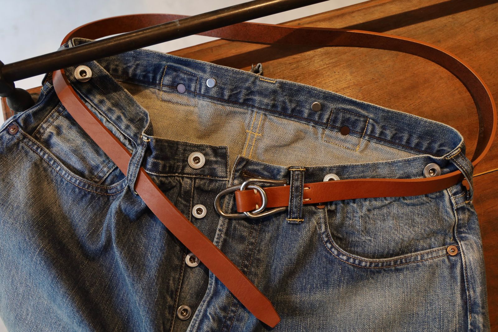 ヨーク25SS W RING LEATHER BELT(YK25SS0984A)BROWN☆12月21日(土)発売！