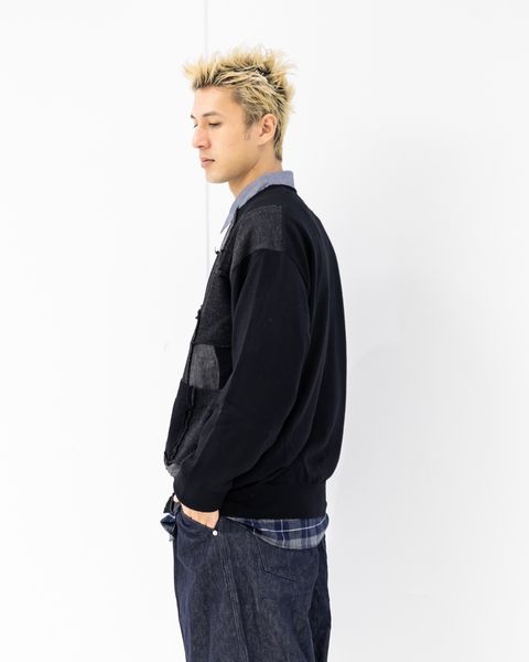 COMME des GARCONS HOMME 梳毛天竺パッチワークカーディガン 10月3日(金)新作発売！