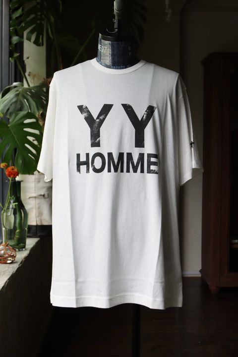 ヨウジヤマモト24SS YYHプリント半袖(HS-T90-989)WHITE