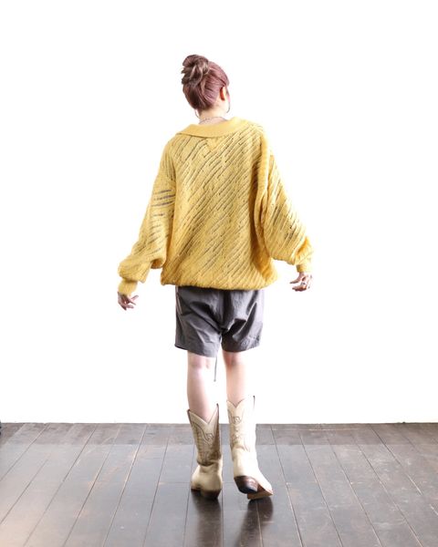 YOKE 新作SILK MOHAIR PULLOVER SWEATER style.2024.2.3