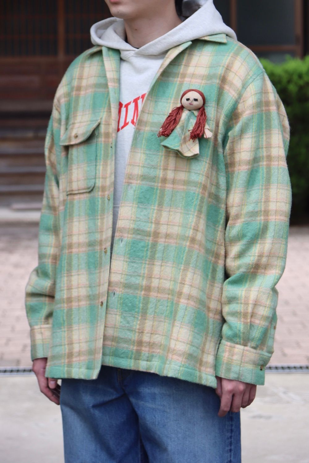 doublet CHECK SHIRT WITH MY DOLL(21AW17SH99) style.2021.10.17.