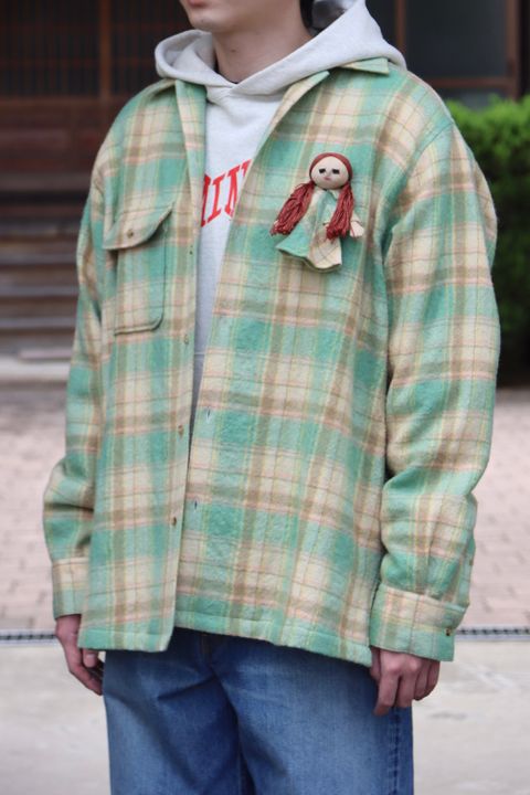 doublet CHECK SHIRT WITH MY DOLL(21AW17SH99) style.2021.10.17.