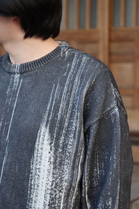 YOKE PRINTED COTTON CREWNECK SWEATER(YK22SS0347S) style.2022.2.12.