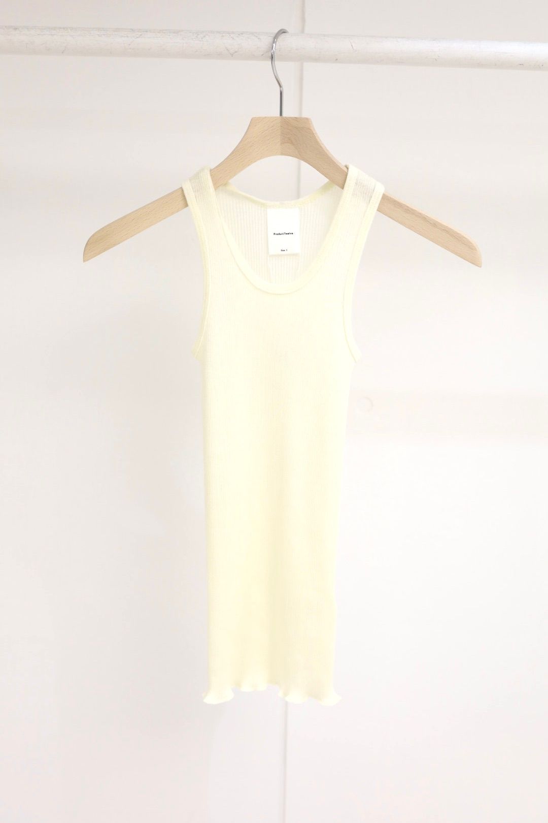【Women's】プロダクトトゥエルブ  Super 120’s Wool Tank Top(26SS-WCS02)WHITE☆新作発売！