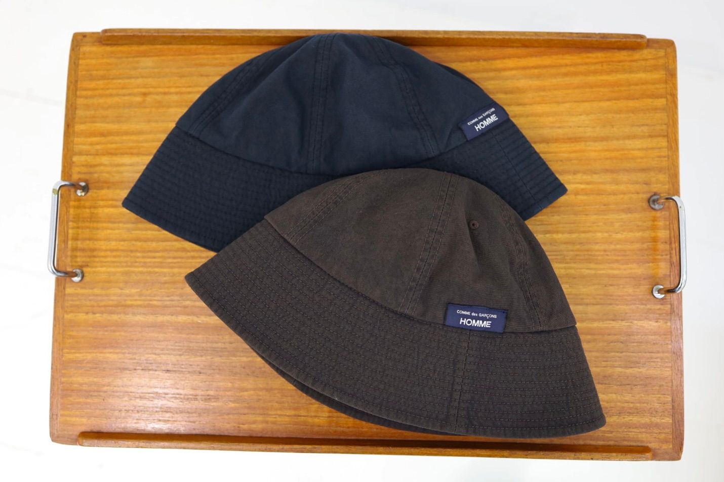 コムデギャルソンオム ナイロンオックス製品染バケットハット(HQ-K601-051)BROWN☆2月6日(金)発売！