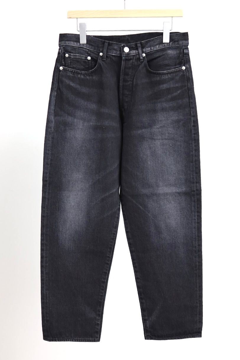 グラフペーパー Selvage Denim Five Pocket Tapered Pants(GU261-40058DB)BLACK_DARK FADE★1月24日(土)発売！