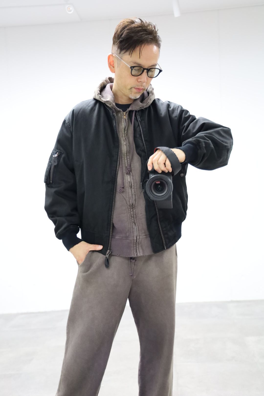 アプレッセ 2025 STYLE2 Vintage Silk Flight Custom Jacket(25AAP-01-28)BLACK☆10月25日(土)発売!