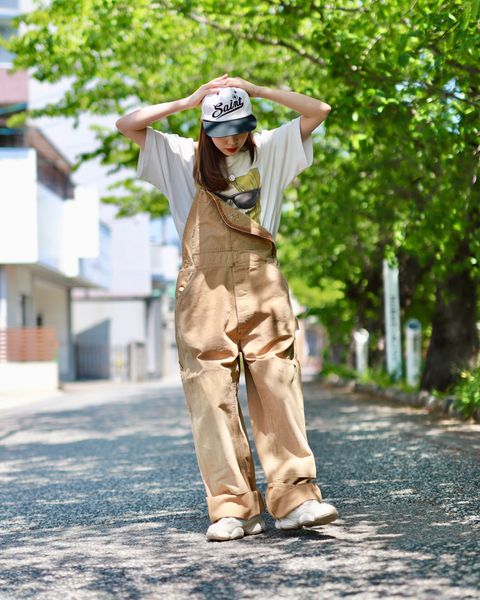 ©SAINT M×××××× DOUBLE KNEE OVERALLスタイル