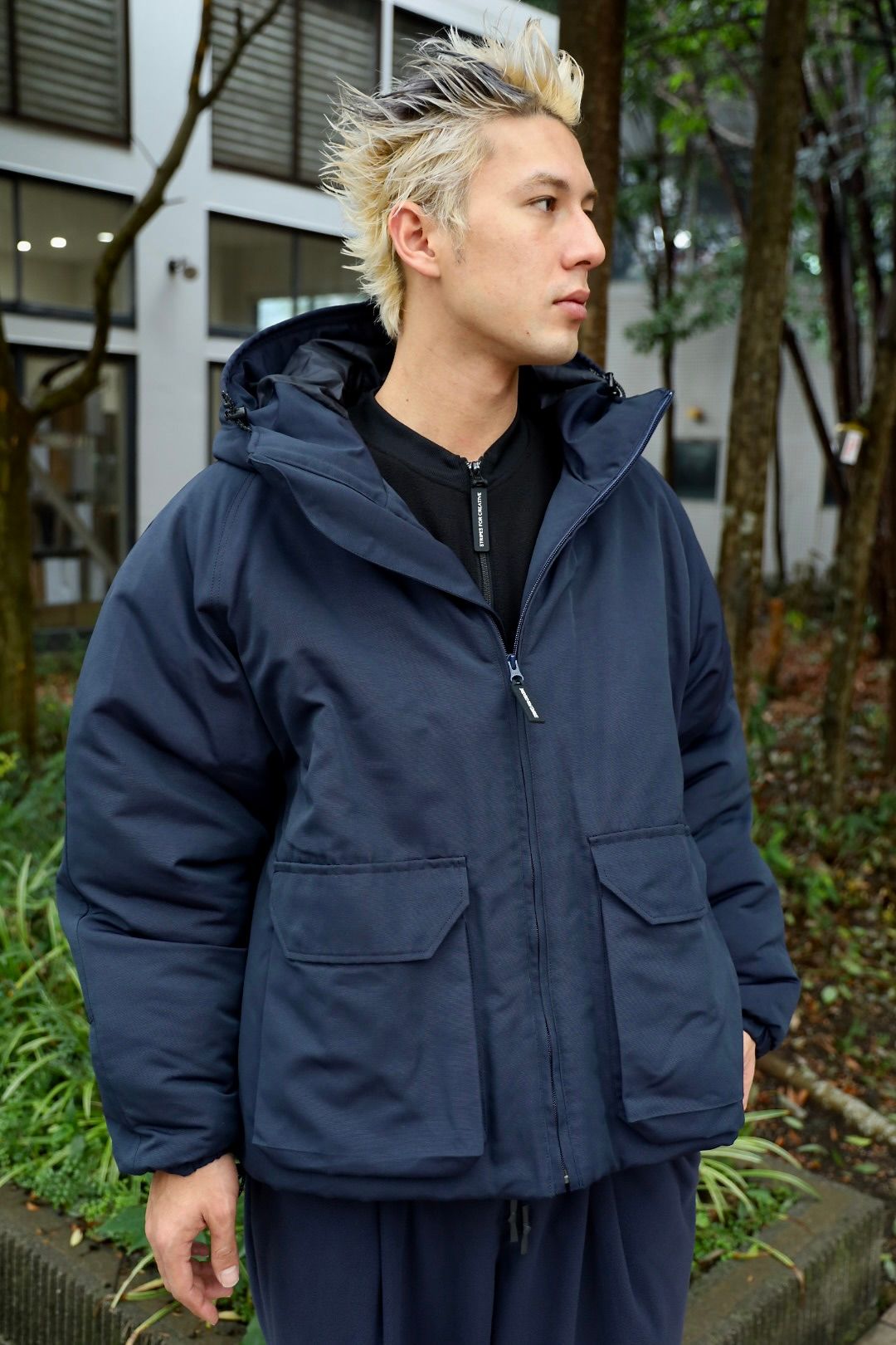 S.F.C 25FW エスエフシー VENTILATION PUFF JACKET(SFCFW25J02)Navy