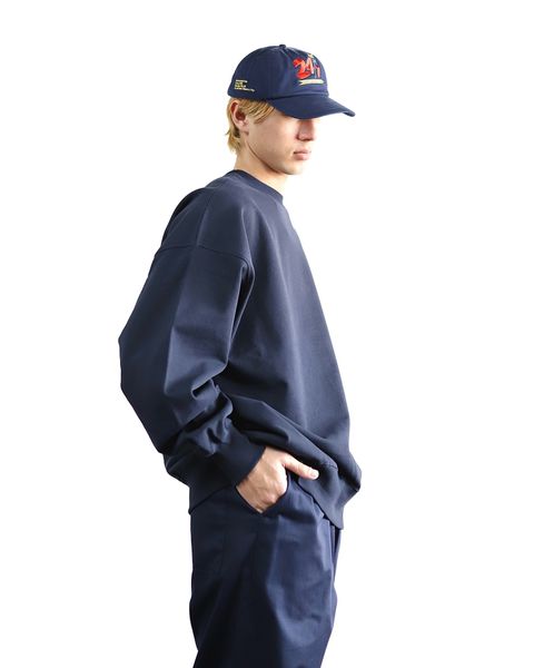 FreshService 24SS CORPORATE PRINTED CREW NECK SWEAT"All Day All Night" style 2024.3.8