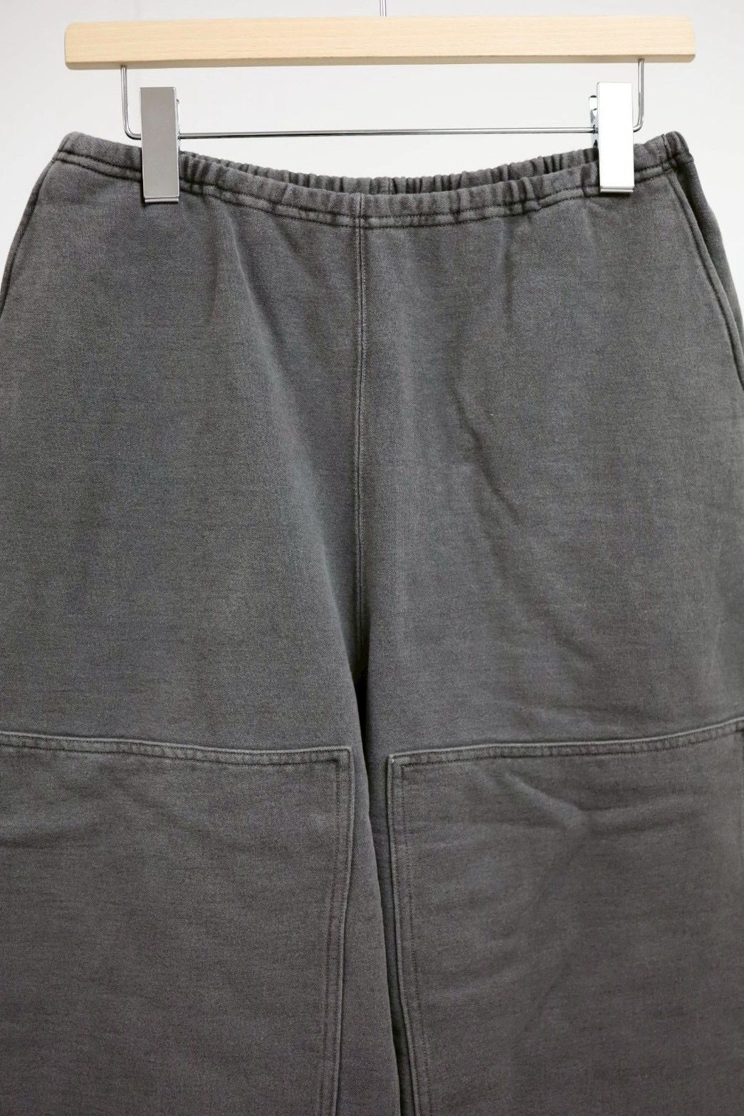 blurhms ブラームス 26SS Light Sweat Double-knee pants(BHS26S033)Black pigment over dye☆1月23日(金)新作発売！