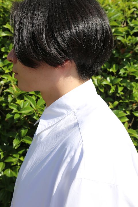 Graphpaper Broad Oversized S/S Regular Collar Shirt(GM212-50625B) style.2021.5.22