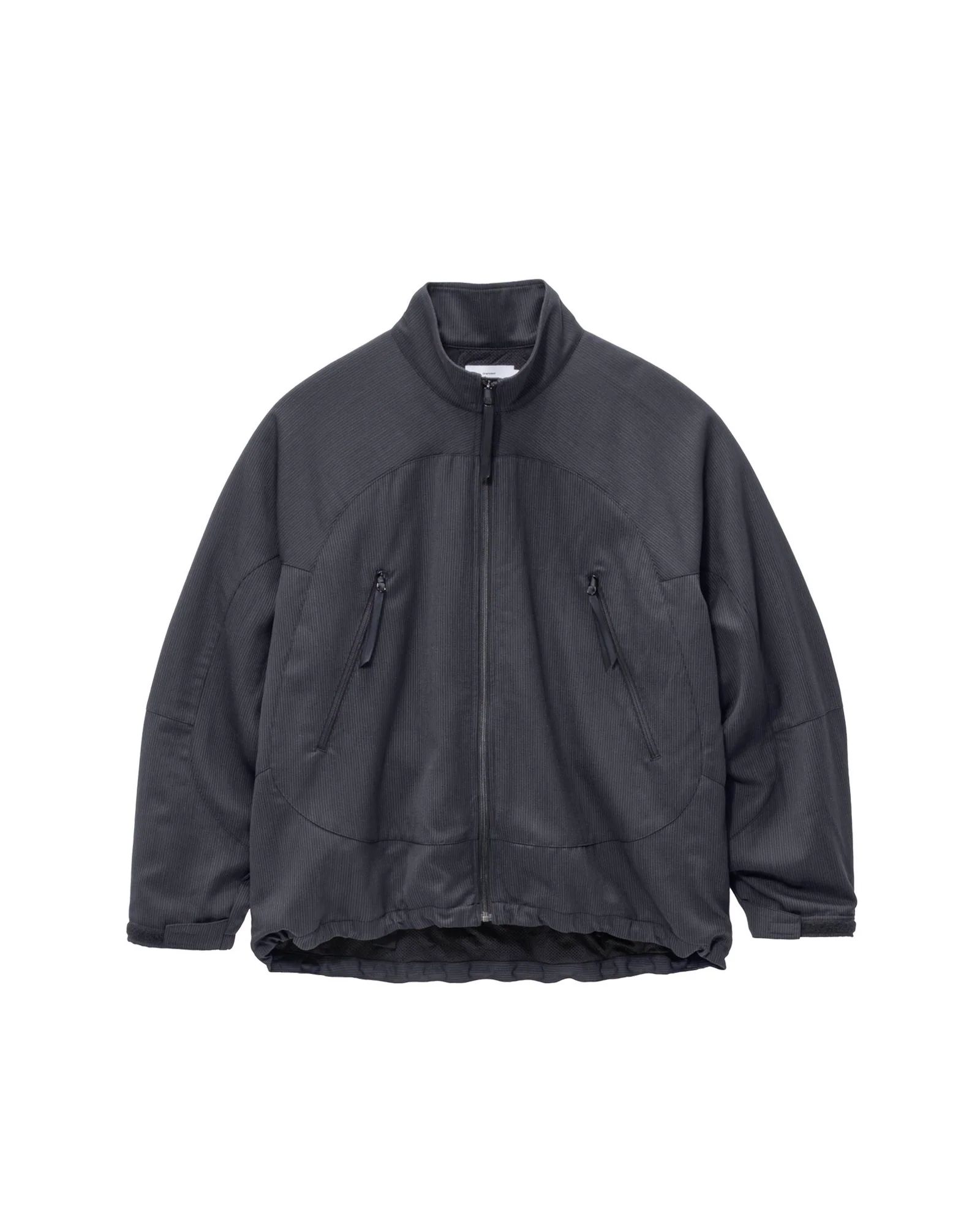 グラフペーパー Melange Pique Zip-up Stand Collar Jacket(GM263-30441)BLACK☆9月26日(土)発売！